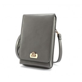 Waterproof cellphone bag for women touch screen purse PU leather shoulder bag