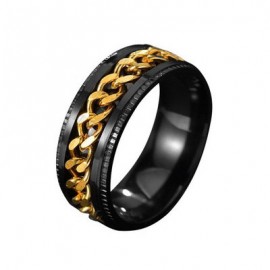 Women Stainless Steel Jewelry Rotable High Quality Spinner Chain Fidget Ring Anti-stress Ring Gift