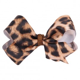 New Fashion Leopard Print Big Bow Hairpins Girl Popular Hair Clip Barrettes Women Girls Hair Accessoriesr Headwear